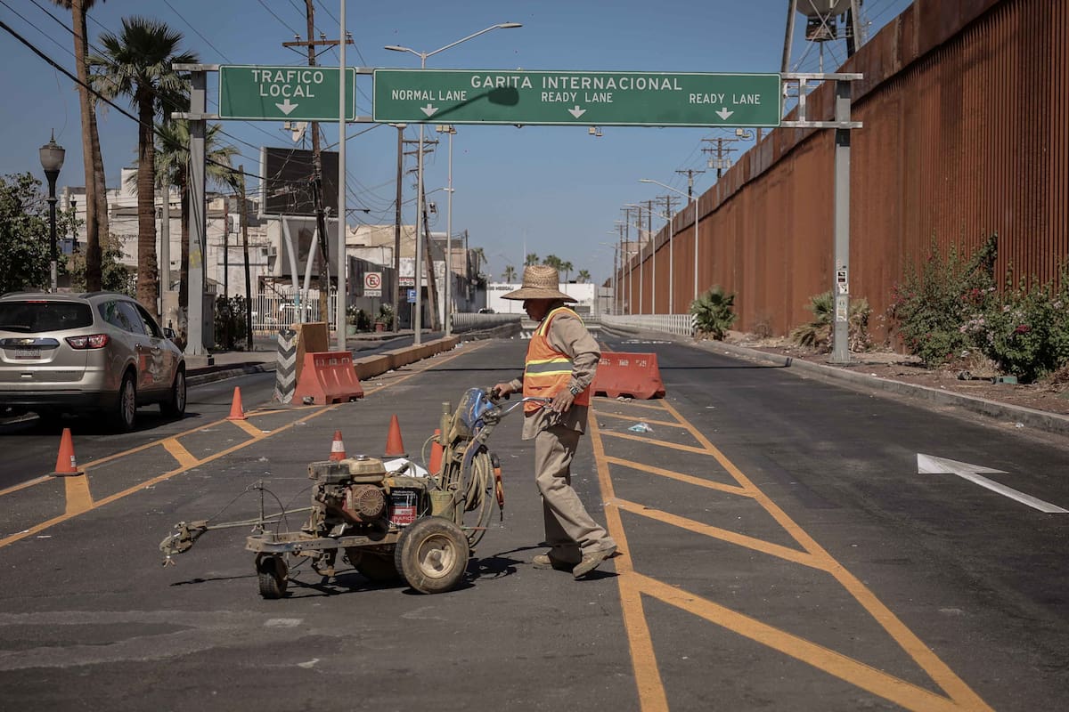 Colocan señalamientos viales por “Ready Lane” en Garita Centro