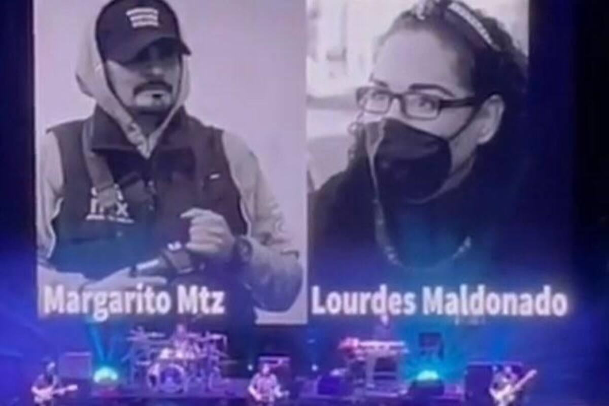 Caifanes en concierto recuerda a los periodistas asesinados