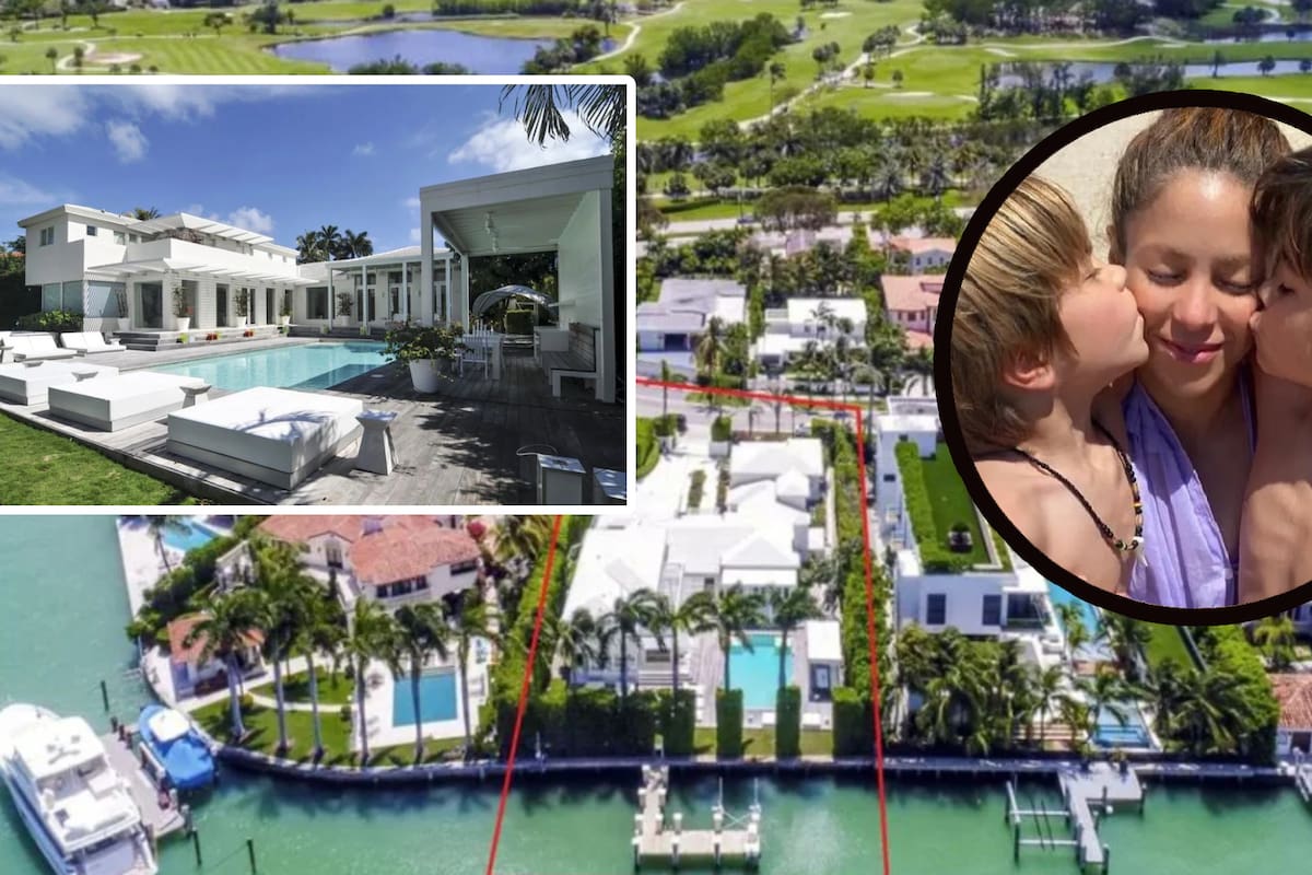 FOTOS: Esta es la impresionante mansión de Shakira en Miami donde vivirá con sus hijos tras acuerdo con Piqué