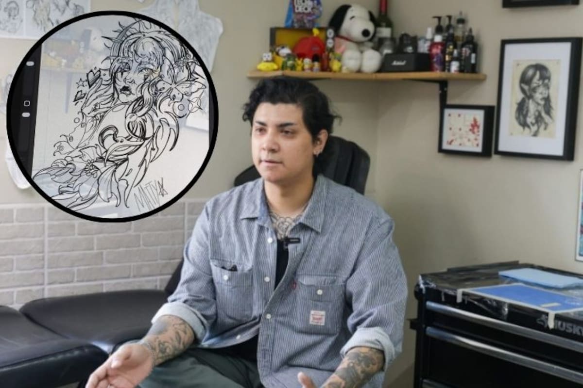 Pasó de dibujar caricaturas en cuadernos a plasmar historias sobre la piel; tatuador mexicalense suma nueve años como artista