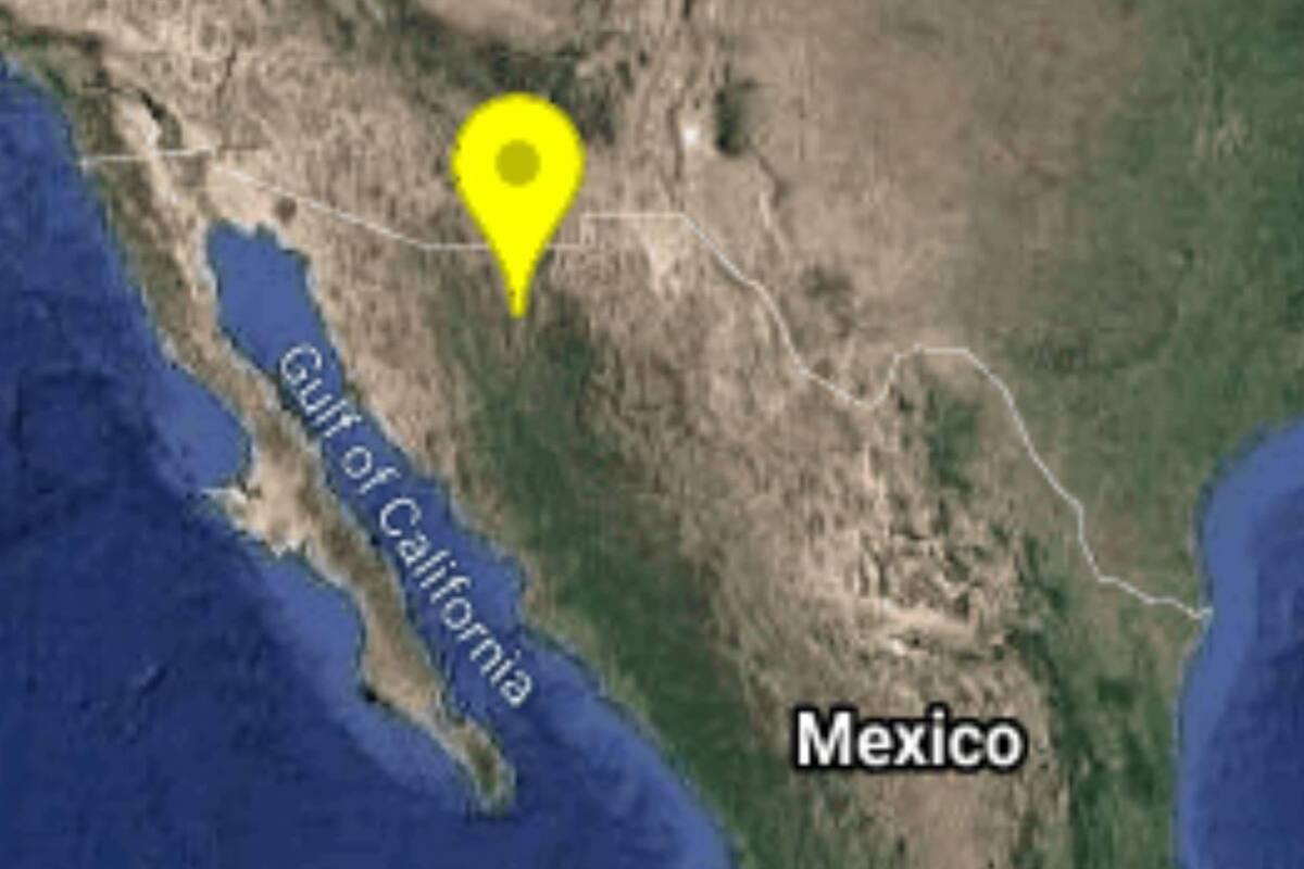Ocurre otro sismo de magnitud 5.3 grados con epicentro al este de Nacozari, en Sonora