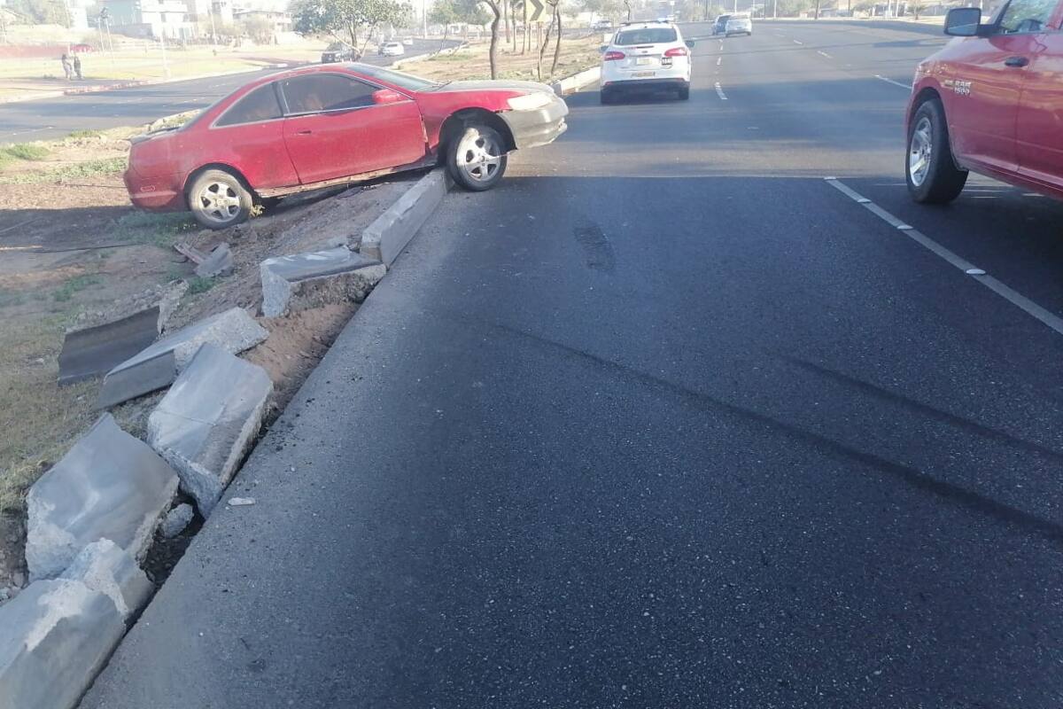 Choca en el camellón del Río Nuevo