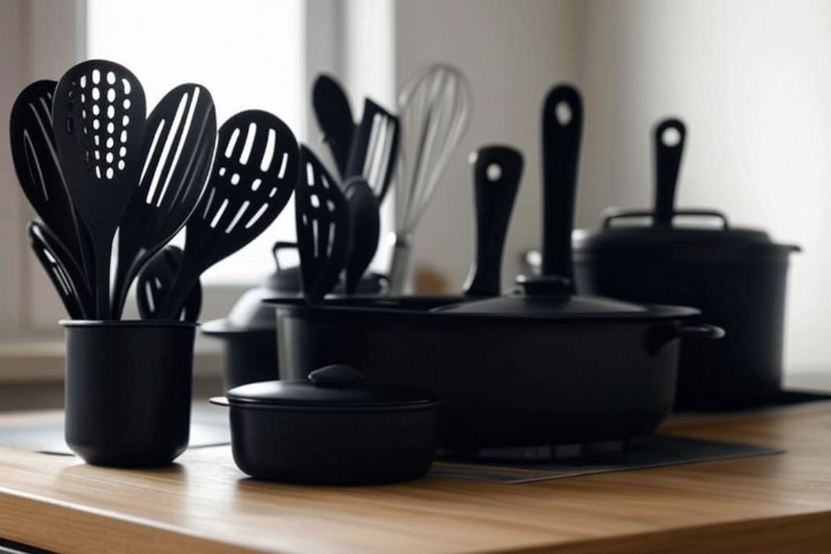 ¿Son seguros? Descubre los riesgos de los utensilios negros en la cocina