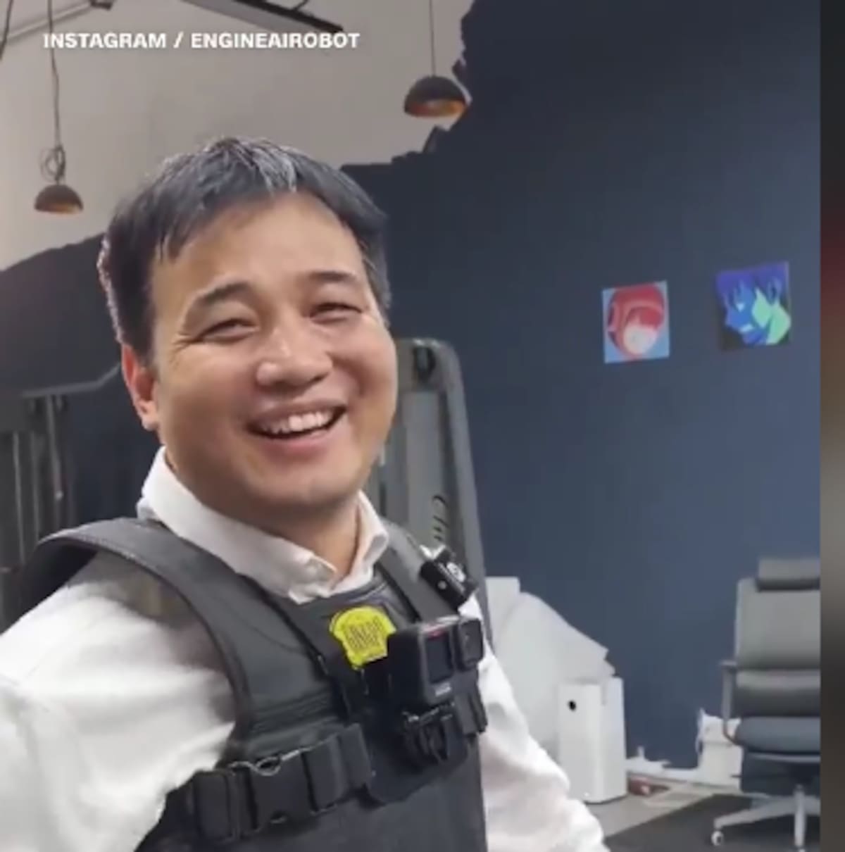 Zhao Tongyang, CEO de la empresa china EngineAI. | Captura de pantalla