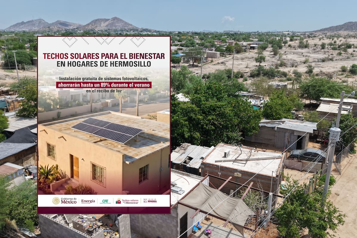 Abren registro para paneles solares gratuitos en Hermosillo; buscan reducir costo del recibo de luz