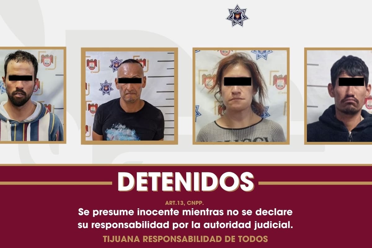 Detienen a cuatro personas y decomisan droga en distintos operativos en Tijuana