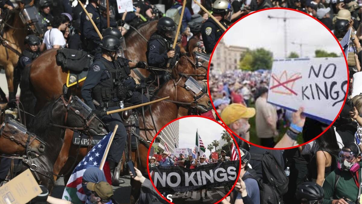 “No kings day”: Millones de estadounidenses salen a las calles a marchar en contra de Donald Trump y sus políticas anti inmigrantes