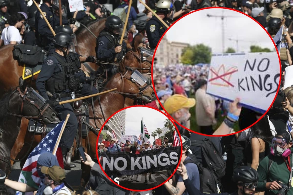 “No kings day”: Millones de estadounidenses salen a las calles a marchar en contra de Donald Trump y sus políticas anti inmigrantes