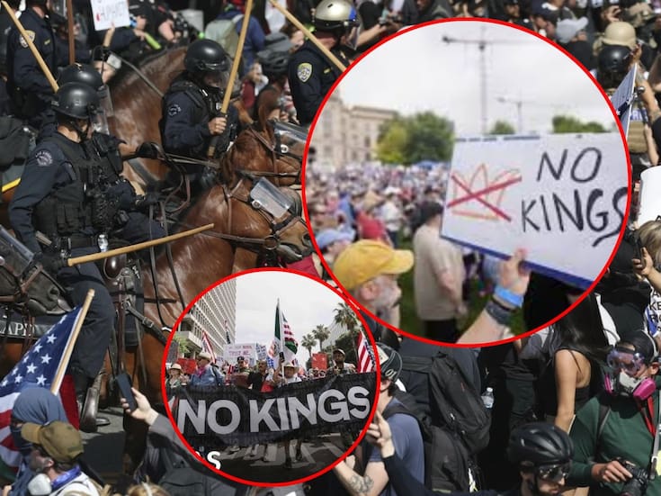 “No kings day”: Millones de estadounidenses salen a las calles a marchar en contra de Donald Trump y sus políticas anti inmigrantes