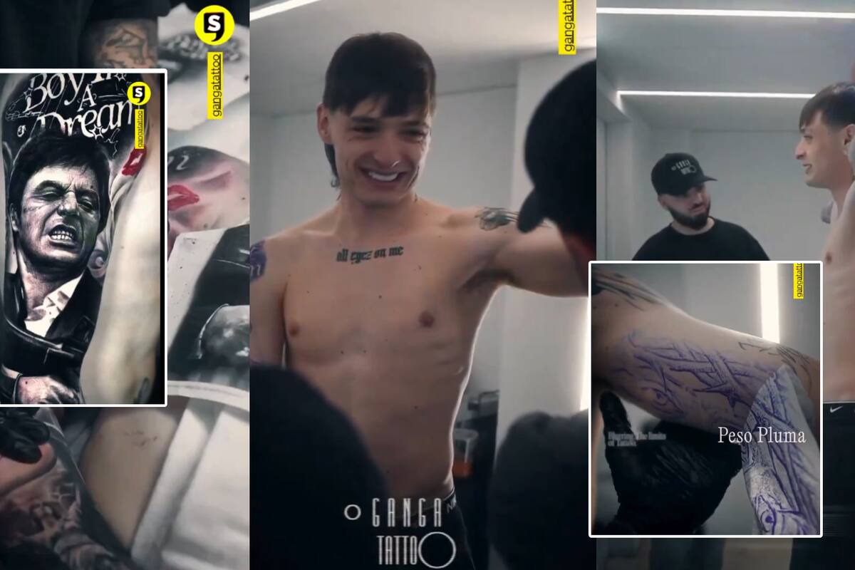 Peso Pluma usa anestesia para tatuajes nuevos sin dolor y se viraliza