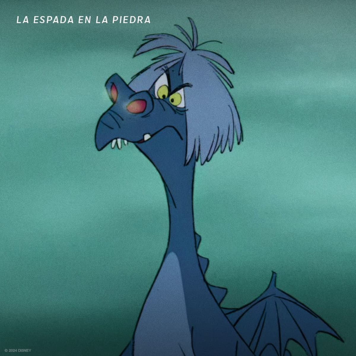 Madam Mim es una bruja loca, la principal villana de la película y se convierte en Dragón cuando esta una batalla contra Merlín l Foto: @Disney