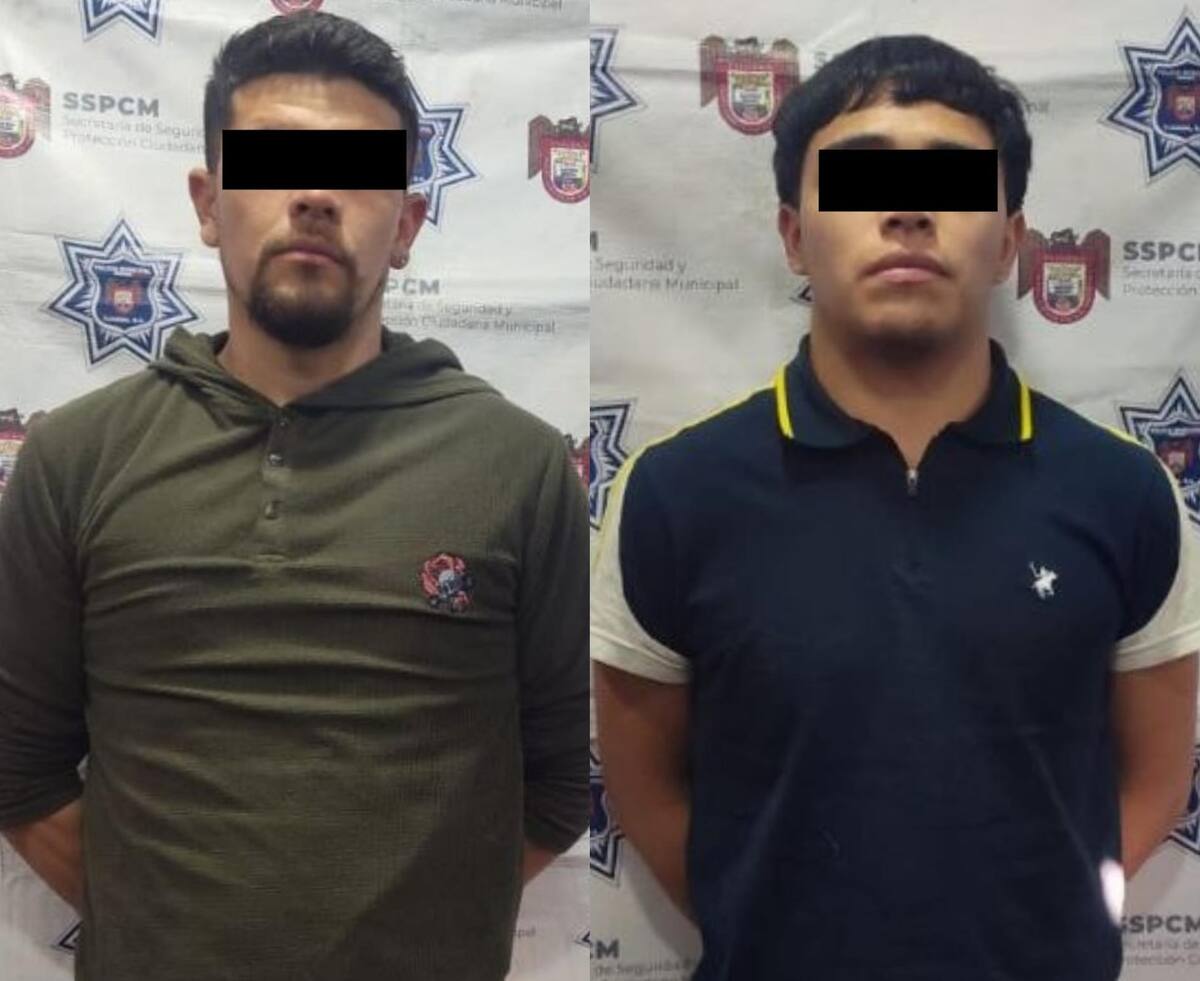 Los detenidos fueron Juan "N" de 27 años y Egon "N" de 20 años. | Foto: cortesía