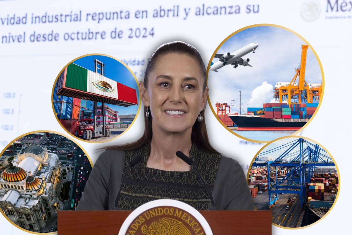 México rompió récord en exportaciones con 709 mil millones de dólares durante abril de 2026 y la actividad industrial alcanzó su mayor nivel desde octubre de 2024 con un crecimiento del 2.1 por ciento, una doble buena noticia económica que destacó la Presidenta Sheinbaum