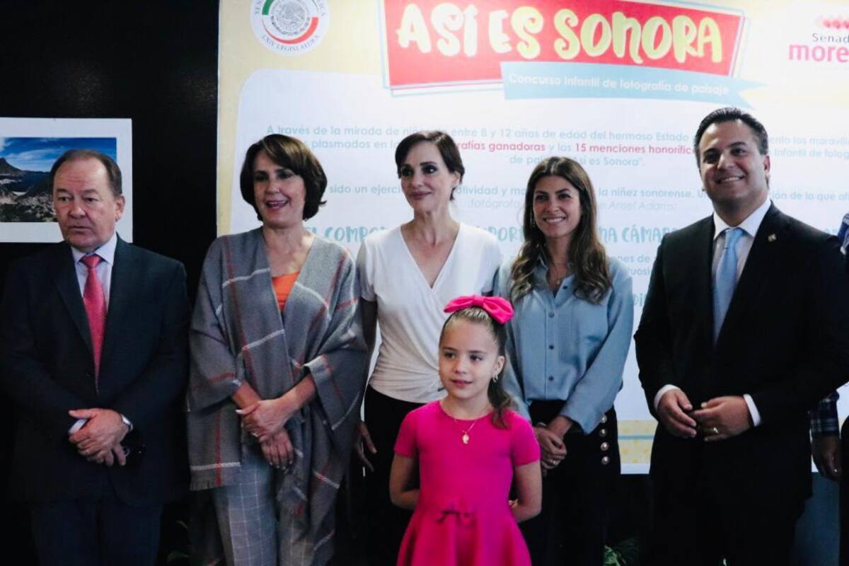 Lilly Téllez inaugura exposición de fotografía infantil "Así es Sonora"