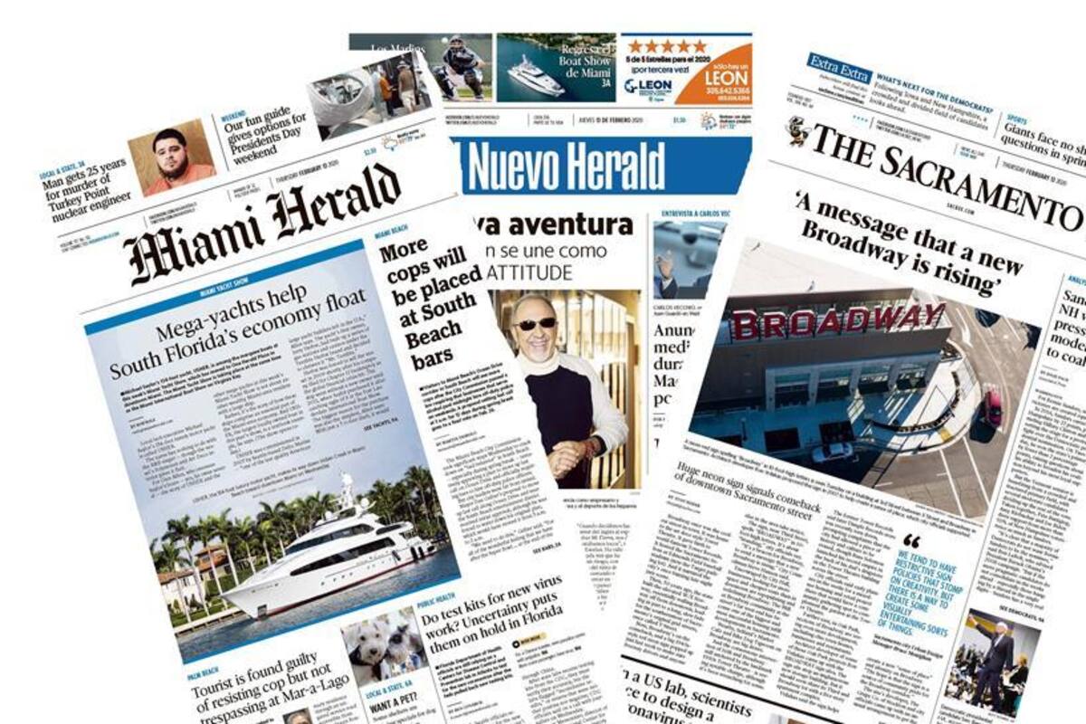El grupo dueño del Miami Herald se declara en bancarrota