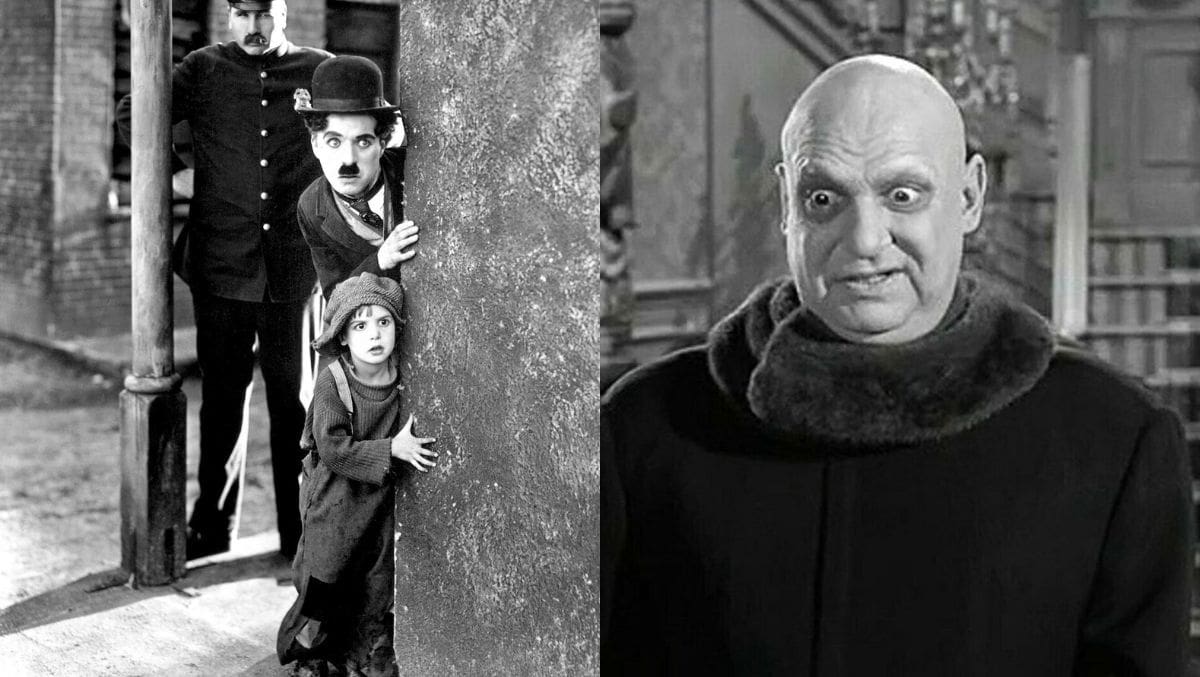 Jackie Coogan en 'The Kid' en 1921 y como 'Tío Lucas' en 1964