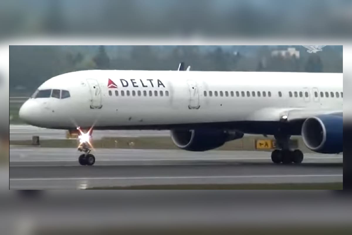 Avión pierde una rueda cuando estaba a punto de despegar