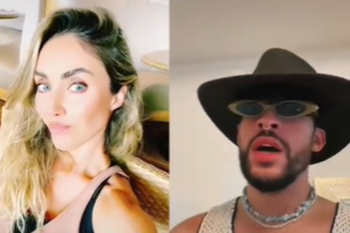 Bad Bunny canta "Sálvame" y Anahí responde