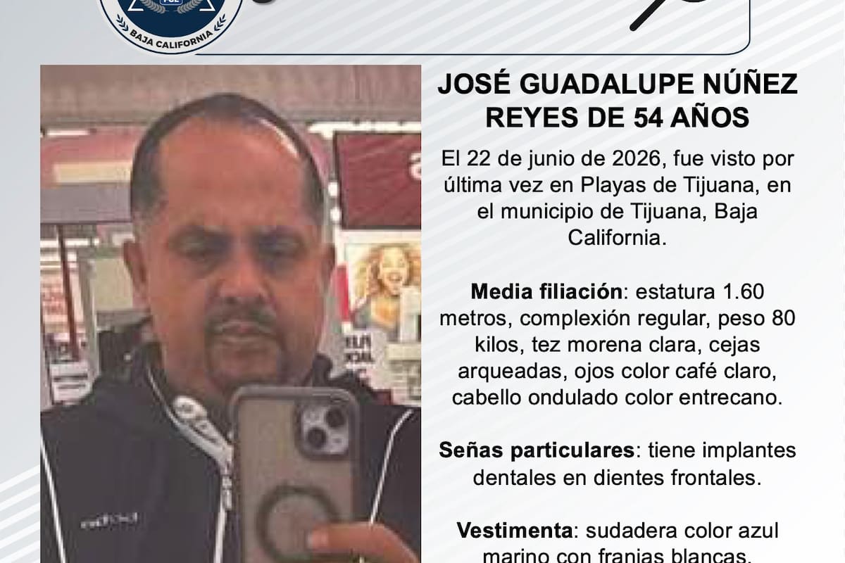 Se busca José Guadalupe Núñez Reyes de 54 años