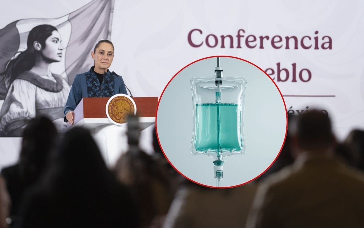 Informará Salud en “mañanera” detalles de muertes por sueros vitaminados en Sonora, afirmó Claudia Sheinbaum. | Crédito: Presidencia/Canva