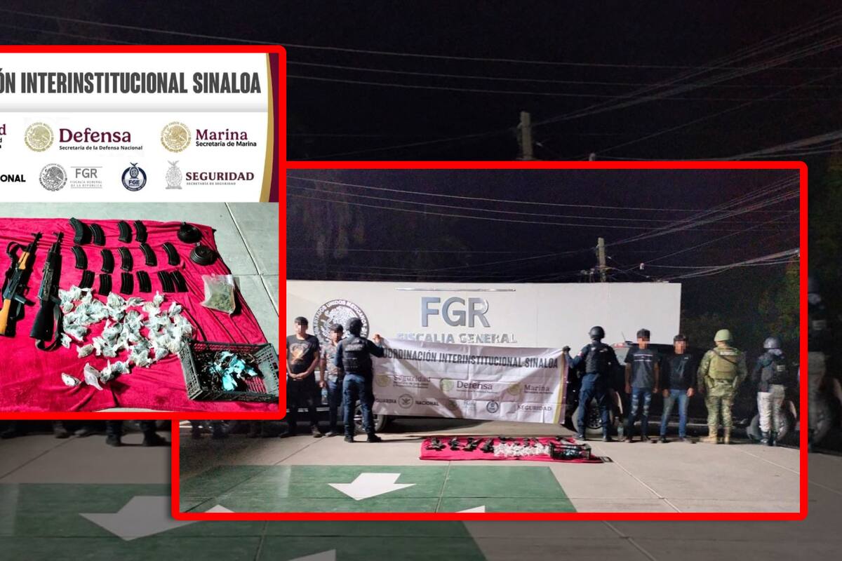 Ejército detiene a cuatro hombres armados tras persecución en Culiacán; les aseguraron armamento y vehículos