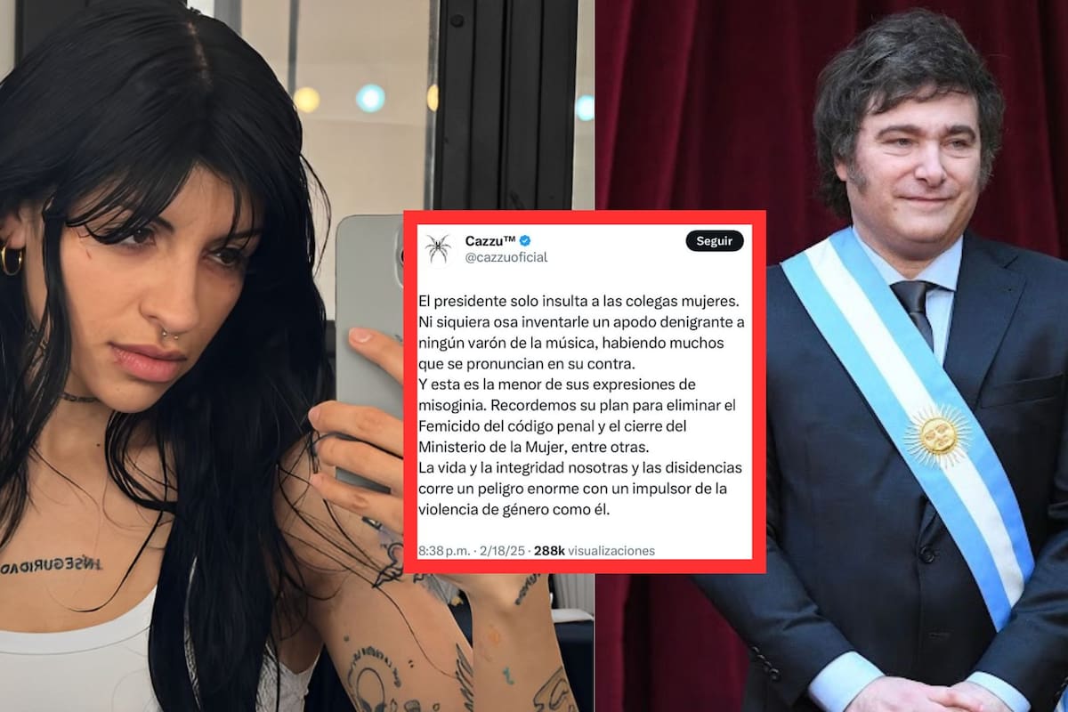 Cazzu desata polémica tras criticar al presidente de Argentina