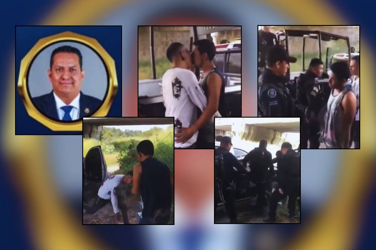 Tras viralización de VIDEOS de policías obligando a dos jóvenes a golpearse y besarse entre ellos con amenazas de muerte, destituyen a mando policial de Guanajuato