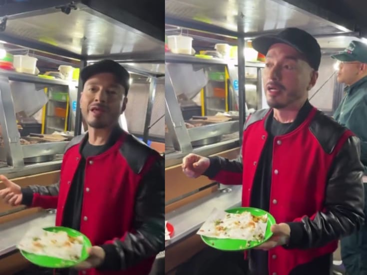 Captan a J Balvin disfrutando de tacos callejeros en CDMX antes del Flow Fest 2025