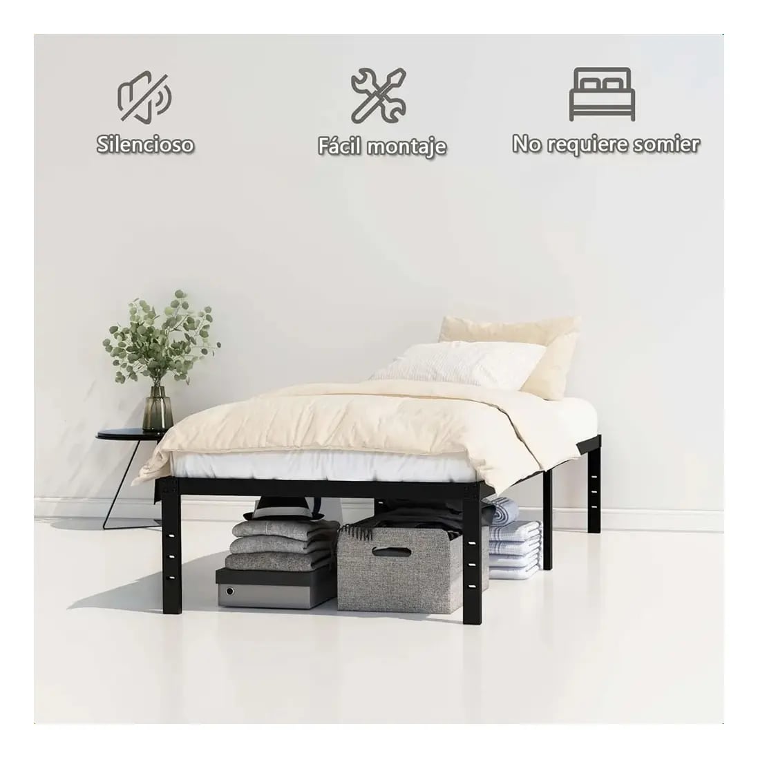 Somier individual plegable de la marca Resee | Mercado Libre