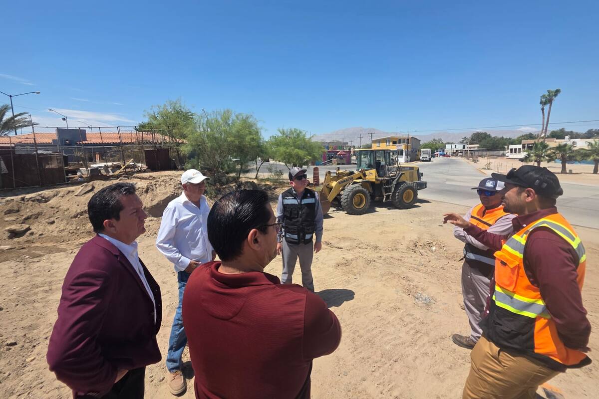 Inicia CESPM construcción de compurta en San Felipe para prevenir inundaciones en zona del estero