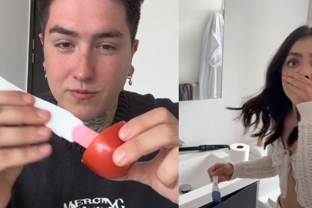 Le hace creer a su novia que está embarazada con una prueba alterada y se hace viral