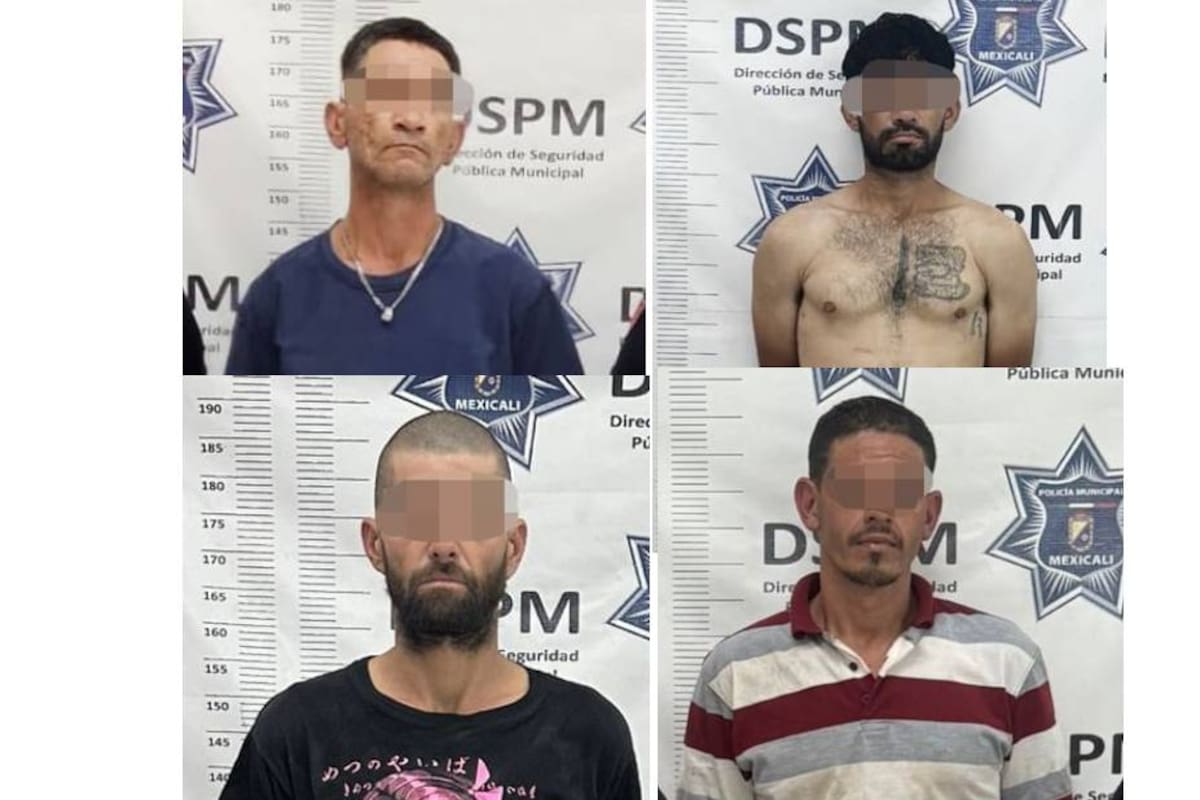 Cae en Mexicali cuarteto con órdenes de aprehensión activas