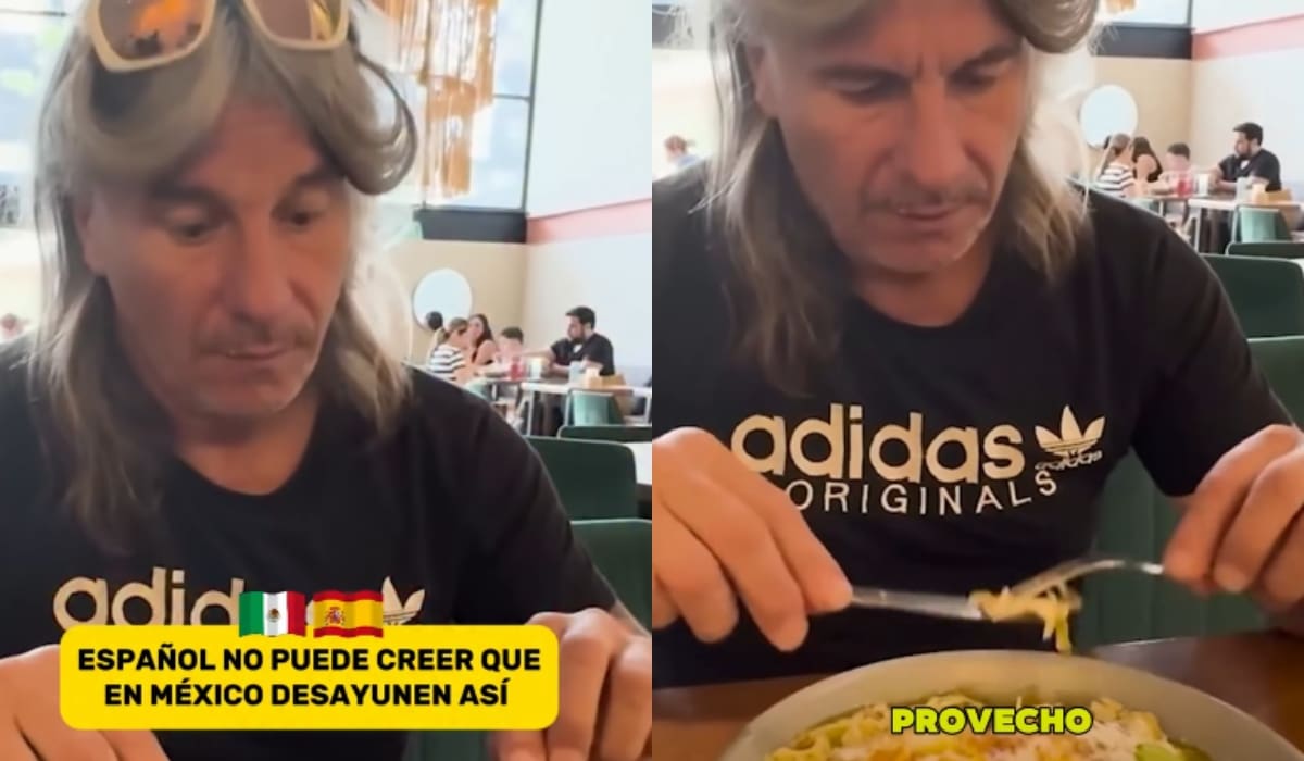 "¡Madre mía, es la comida de toda la semana!": Español queda sorprendido por el tamaño de un desayuno mexicano