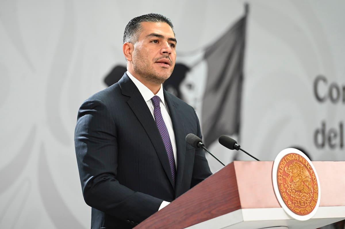 Irapuato, Guanajuato, México, 20 de febrero de 2026. Omar García Harfuch, secretario de Seguridad y Protección Ciudadana (SSPC). | Foto: Saúl López / Presidencia