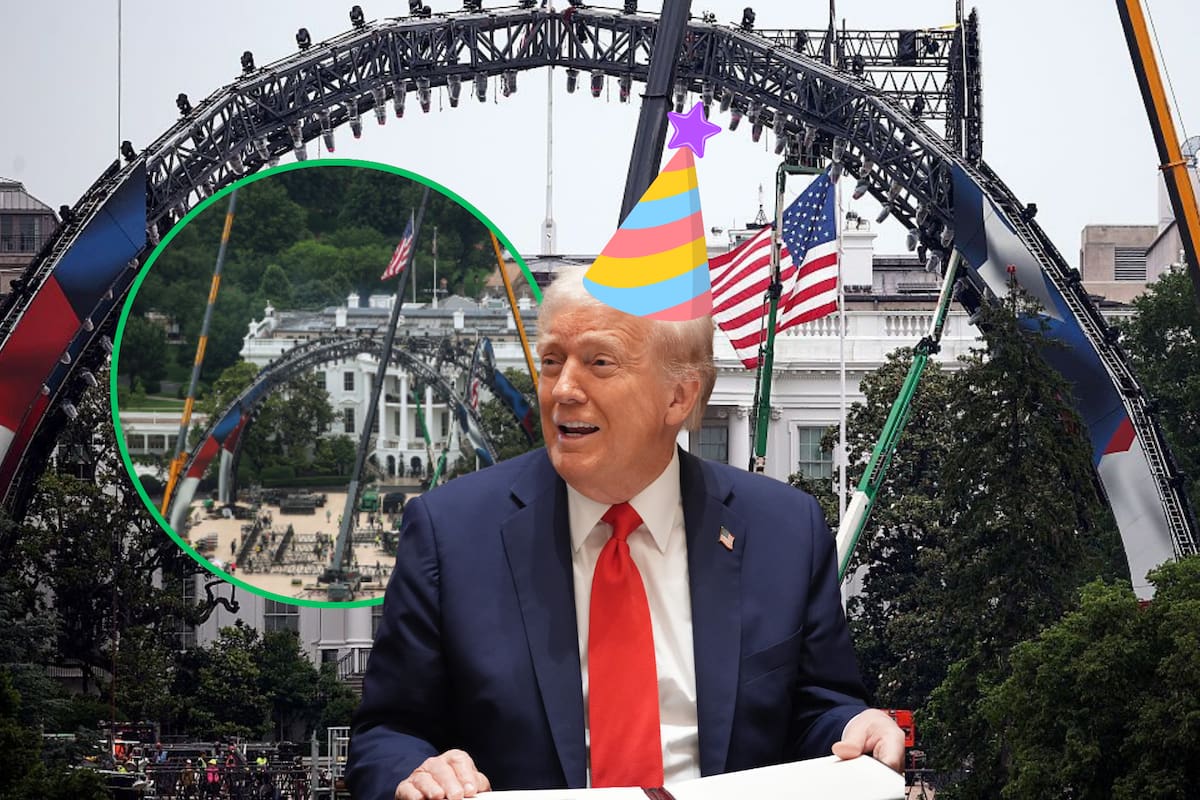 Construyen un estadio temporal en el jardín de la Casa Blanca para una pelea de UFC por el cumpleaños 80 de Donald Trump