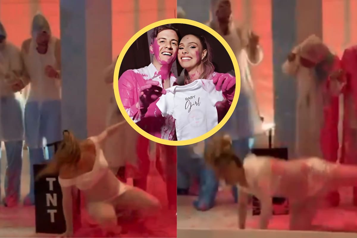 Lele Pons sufre aparatosa caída en su revelación de género