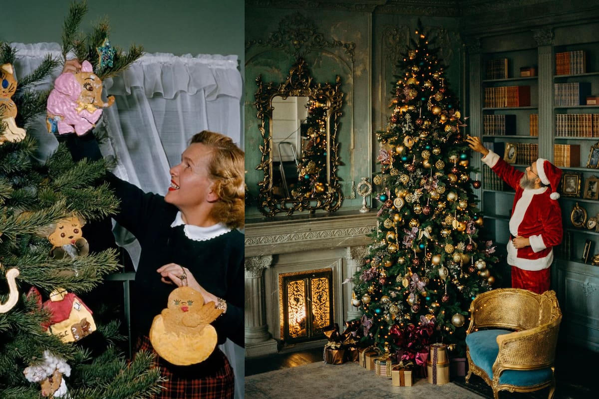 De plumas de ganso a plástico Brillante: Este es el origen del Árbol de Navidad