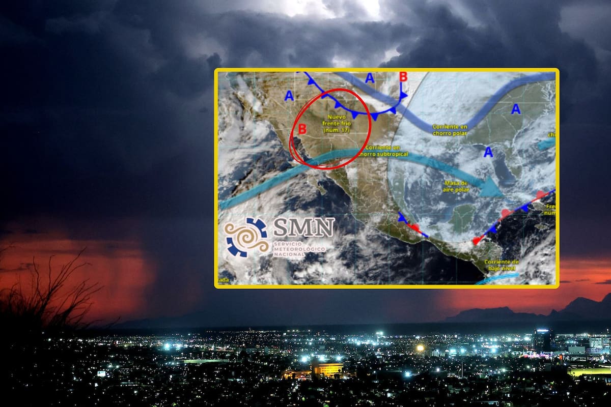 Gran masa de aire polar y frente frío 17 “congelarán” estas ciudades mañana lunes y martes con fuertes lluvias y vientos del Norte; SMN advierte por temperaturas de hasta -5 a 0°C con heladas