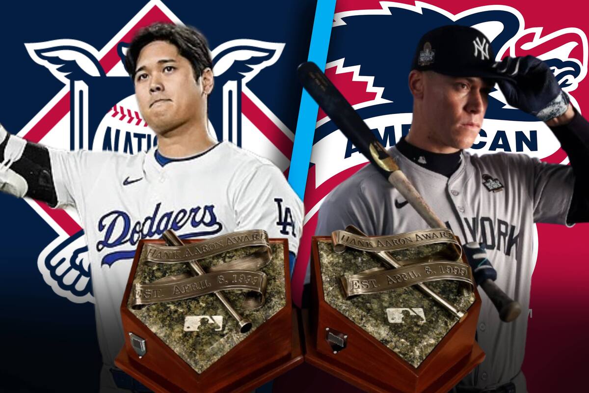 Aaron Judge y Shohei Ohtani ganan el Premio Hank Aaron 2024 por su dominio al bat en las Grandes Ligas