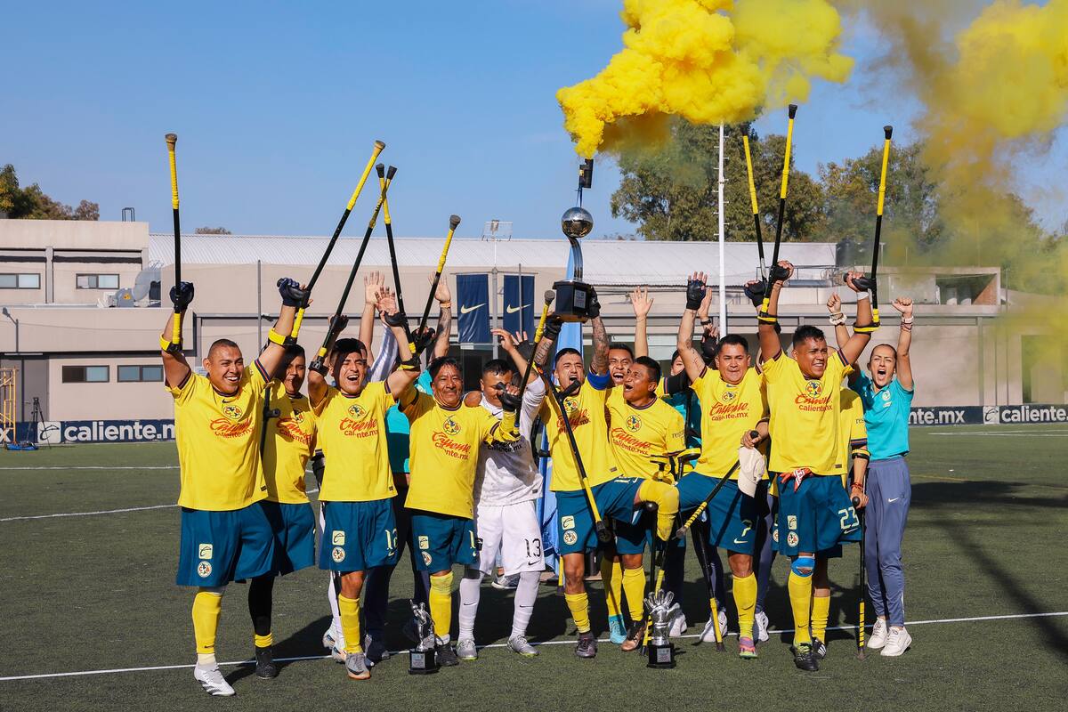 Equipo inclusivo del Club América en la categoría de amputados. (Foto: @ClubAmerica)