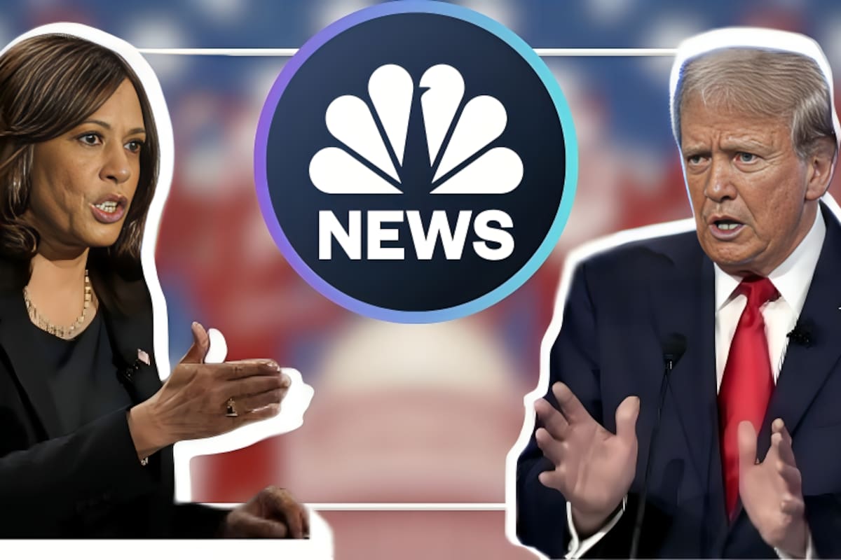 Trump y Harris empatados con 48% en votaciones según datos de NBC News