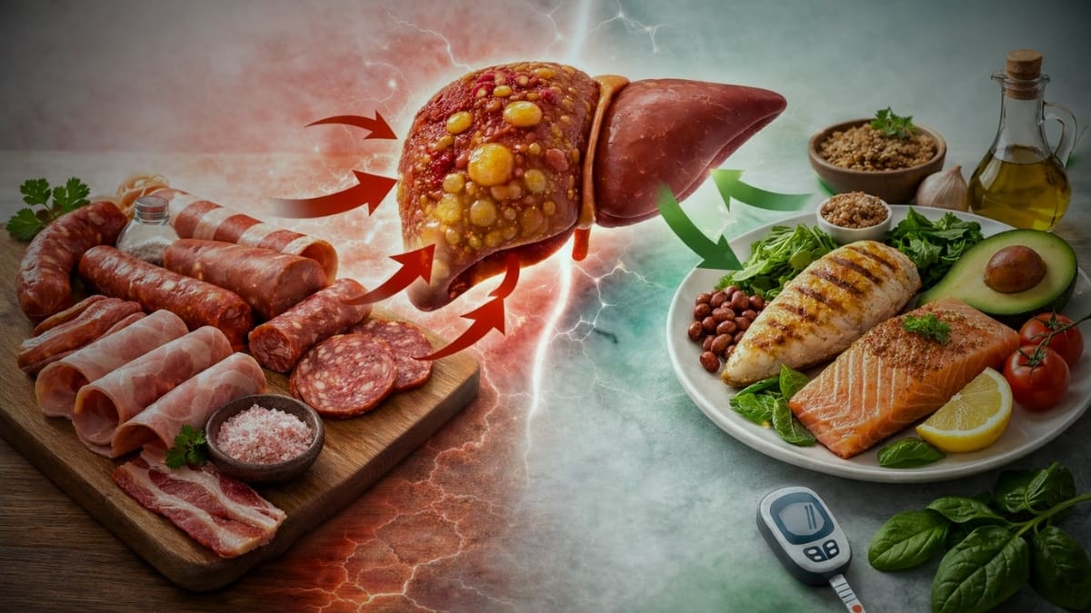 Médicos recomiendan eliminar embutidos como salchichas, tocino, jamón, mortadela y queso de puerco a quienes tengan hígado graso, pues su alto contenido de grasas saturadas, sodio y nitritos puede acelerar la acumulación de triglicéridos y complicar su recuperación: ¿Cómo reemplazarlos?