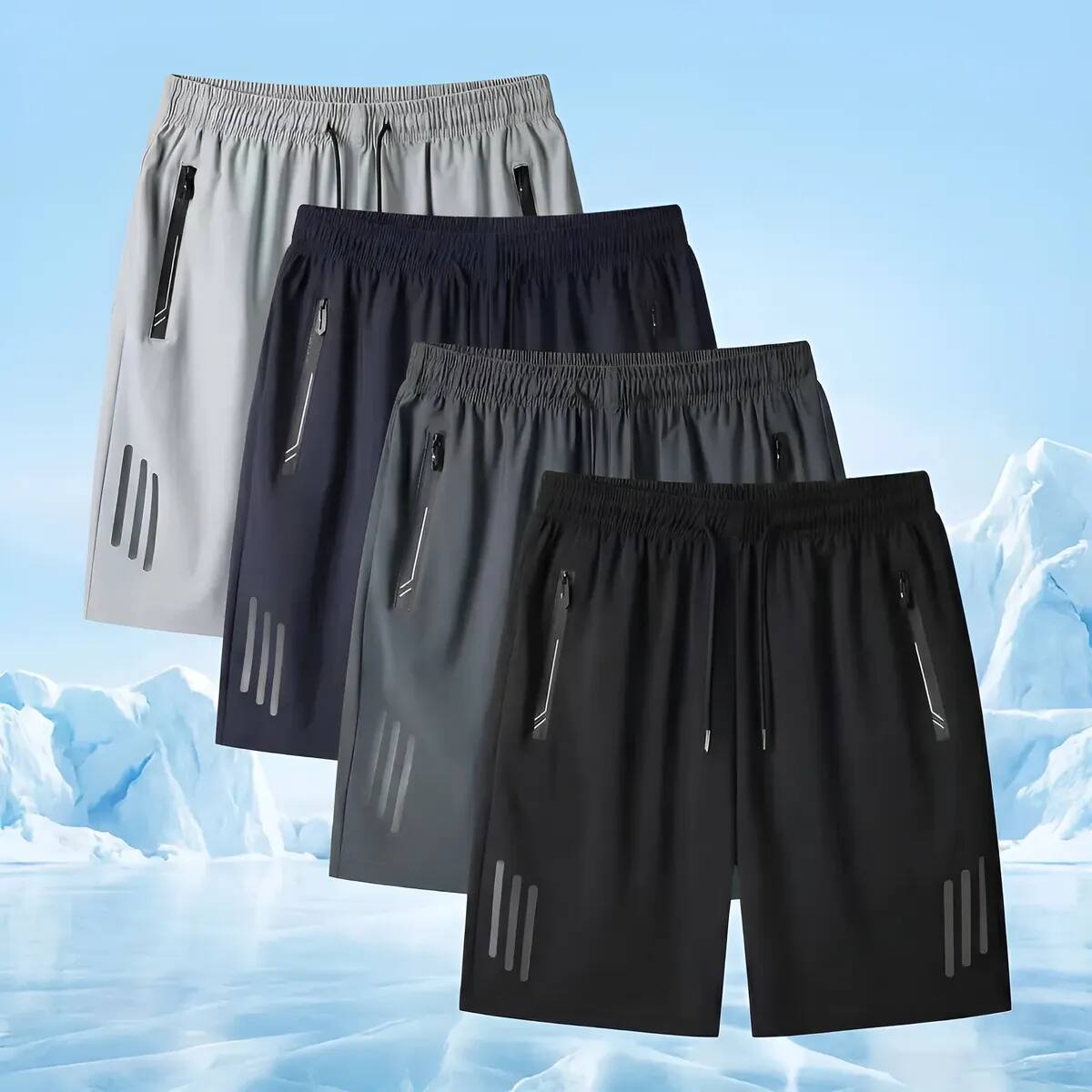 4 shorts deportivos para hombre de la marca Yoknetig | Mercado Libre