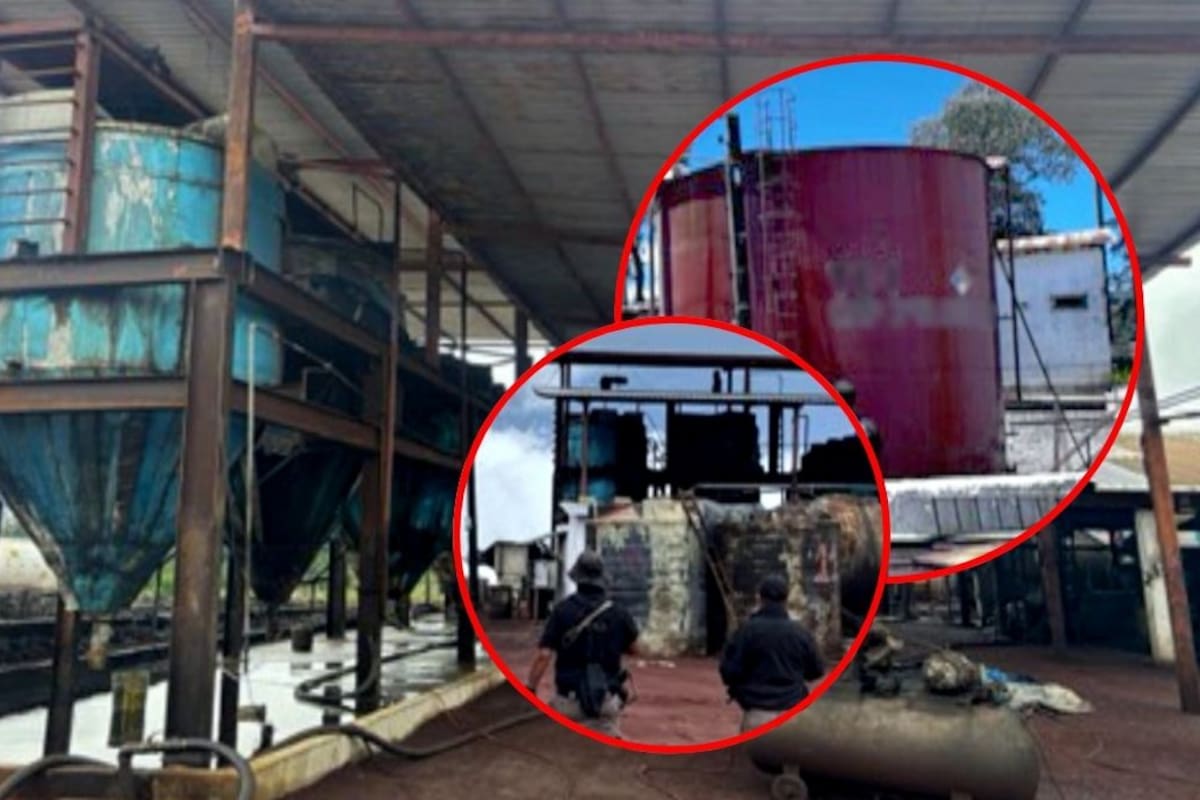 FGR desmantela enorme centro clandestino de combustible en Veracruz con más de 900 mil litros de crudo y 64 vehículos en operativo contra huachicol