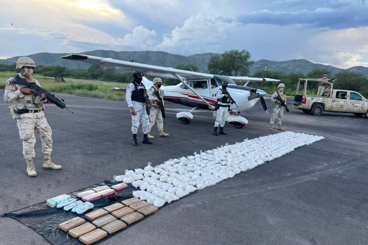 Militares aseguraron avioneta con posible cargamento de drogas y dinero