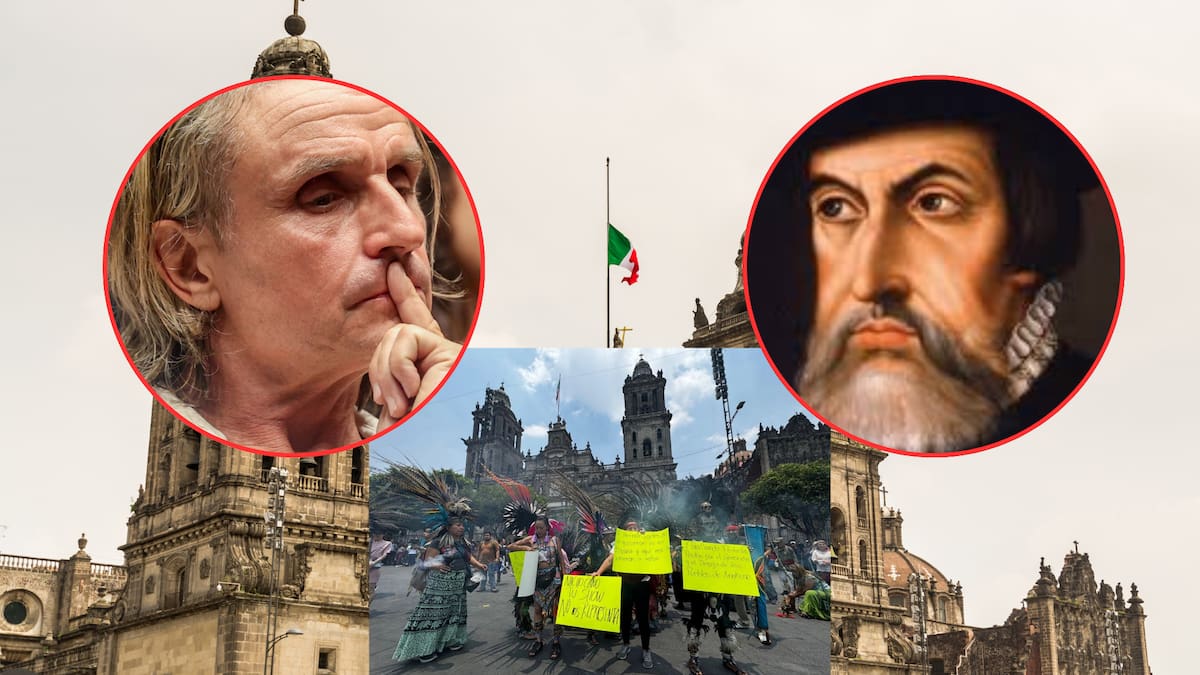 La Iglesia negó que la misa cancelada en la Catedral fuera un homenaje a Cortés y anunció que suspensión se debía a falta de permisos de Nacho Cano; “Tu show no nos representa”: El mensaje con el que pueblos originarios protestaron frente al recinto religioso