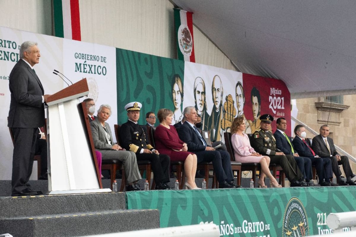 AMLO llama a Biden a terminar con el bloqueo comercial a Cuba en Desfile Cívico Militar; Díaz-Canel lo llama “bloqueo criminal”