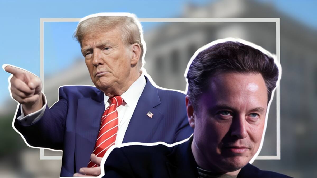 Ilustrativa de archivo de Donald Trump y Elon Musk.