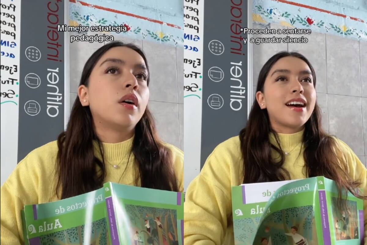 Docente sorprende en redes sociales por su cómica estrategia para mantener el orden en el aula