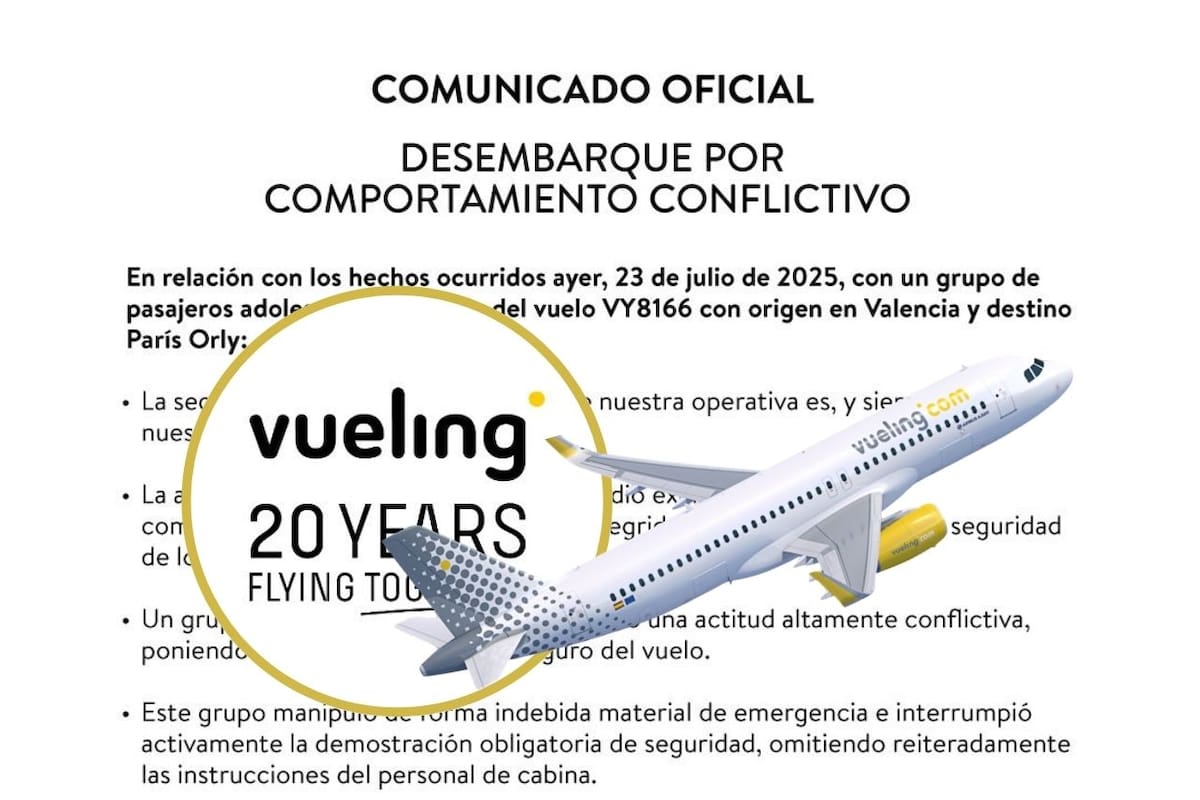 Incidente en Vueling: Desembarco de 50 adolescentes franceses judíos por comportamiento disruptivo en Valencia